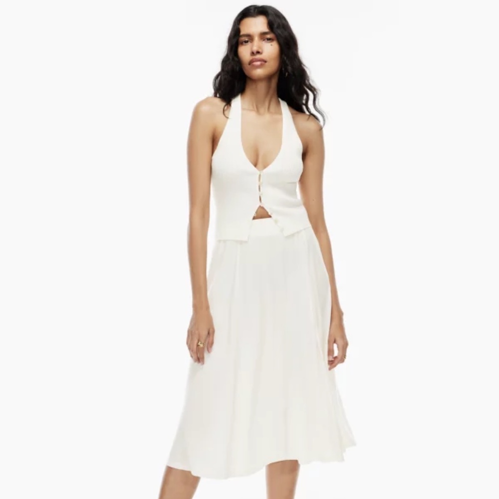 Aritzia Wilfred Beach Skirt Size S White